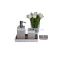 Sandstone Resin Bathroom Accessory Sets for Hotel